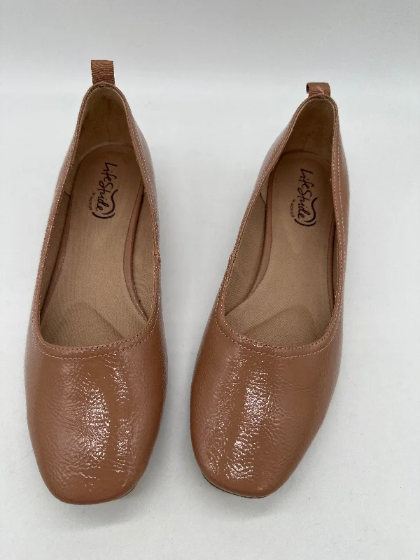 Thrifty flats for students -Shoes Flats By Life Stride In Tan, Size: 8.5