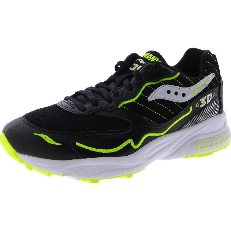 Running shoes for agility runs -Saucony Mens 3D Grid Hurricane Leather Workout Running & Training Shoes